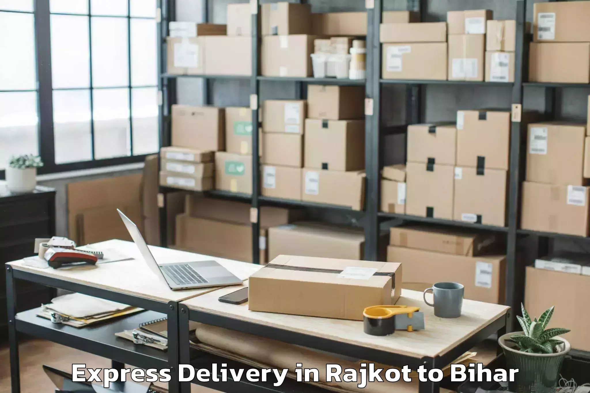 Leading Rajkot to Thakrahan Express Delivery Provider